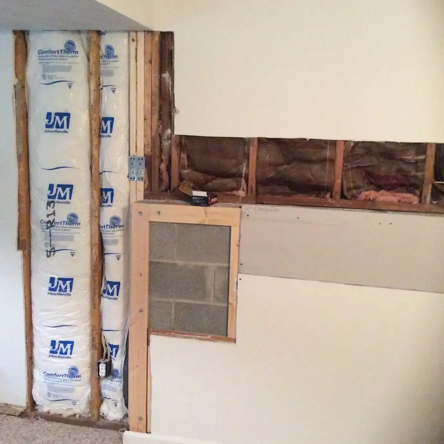 Wall insulation replacement during Structural Drying in Los Altos Hills